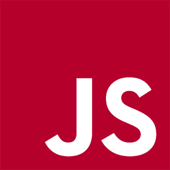 Logo Javascript rouge